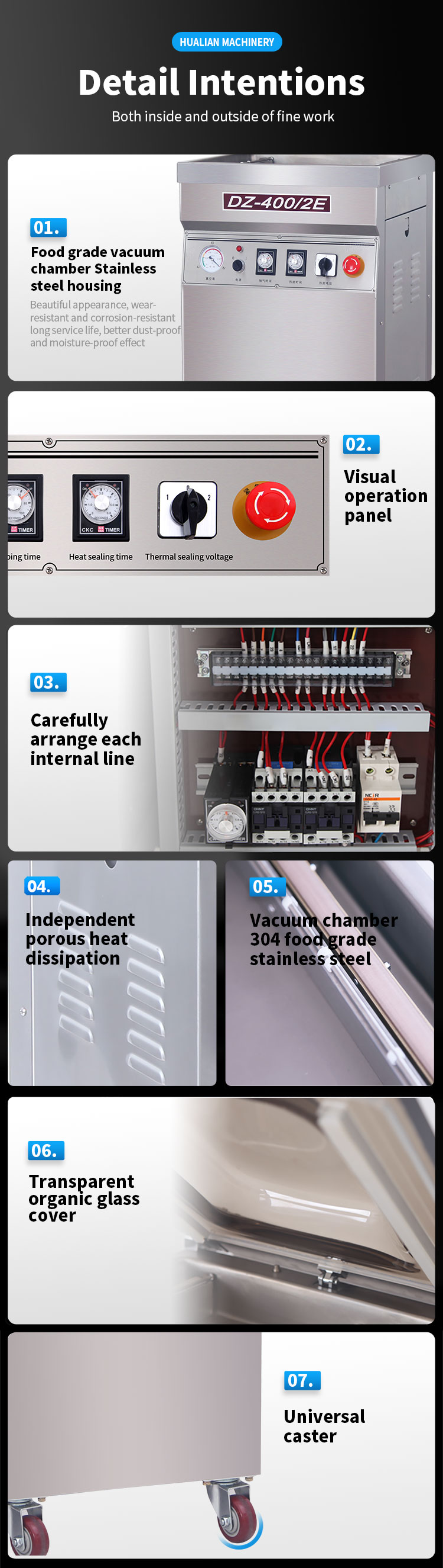 جزئیات دستگاه بسته بندی خلاء 02