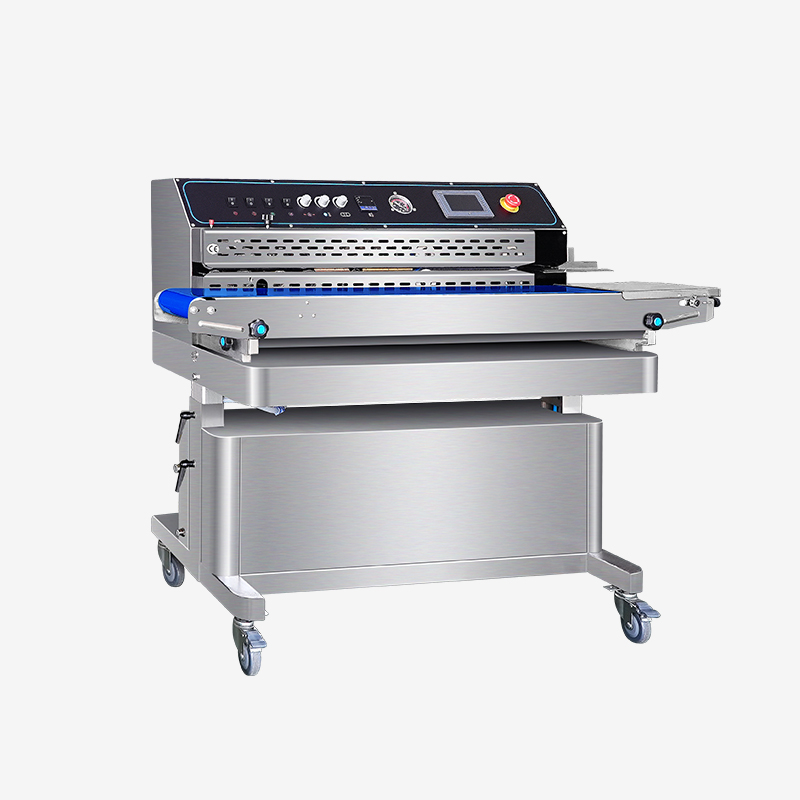 دستگاه سیلر باند پیوسته مکش هوا و فلاشینگ گاز Hualian با کدگذاری جوهر جامد FRM-980WH