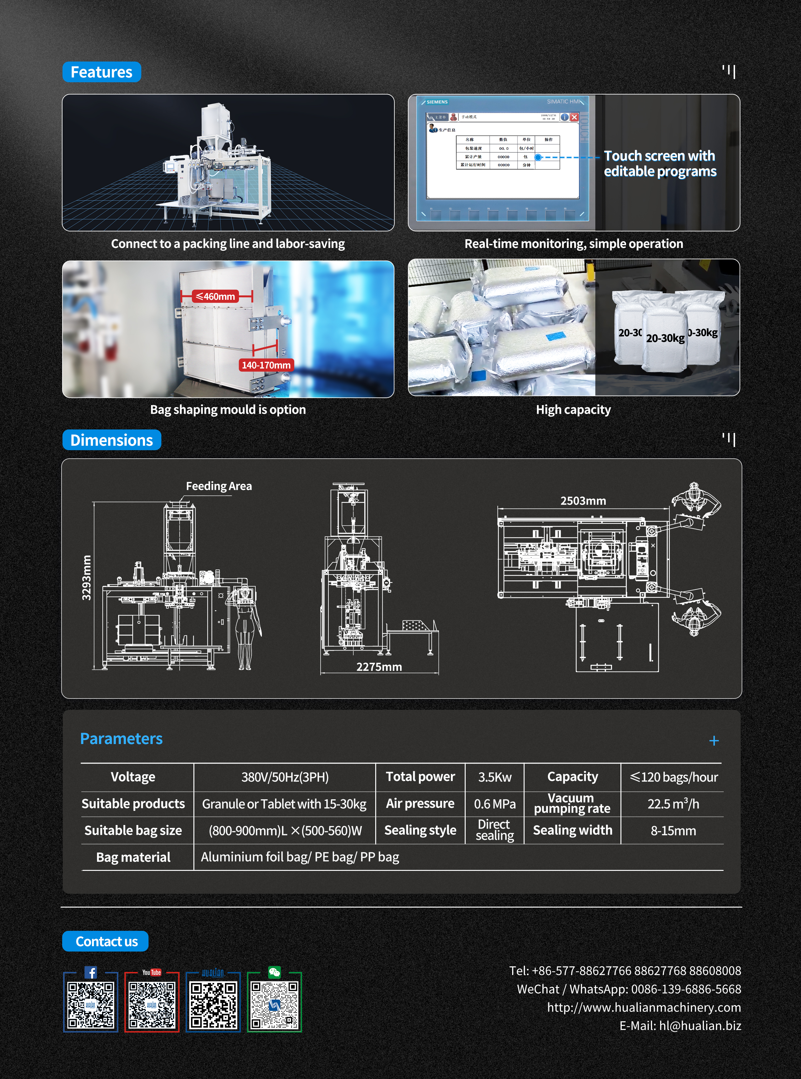 دستگاه آب بندی خلاء کیسه ای اتوماتیک ZSG-400DSQF