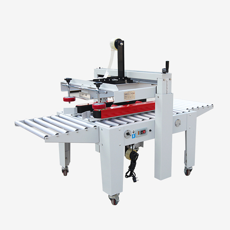 دستگاه بسته بندی جعبه کارتن با نوار تطبیقی ​​با کیفیت بالا FXJ-5050AS