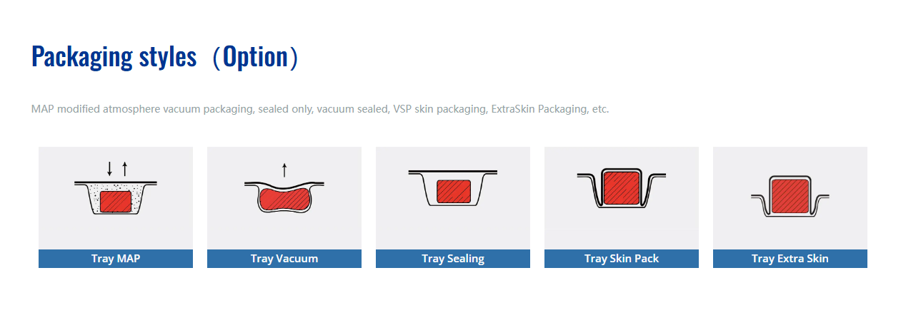 سبک های بسته بندی سینی